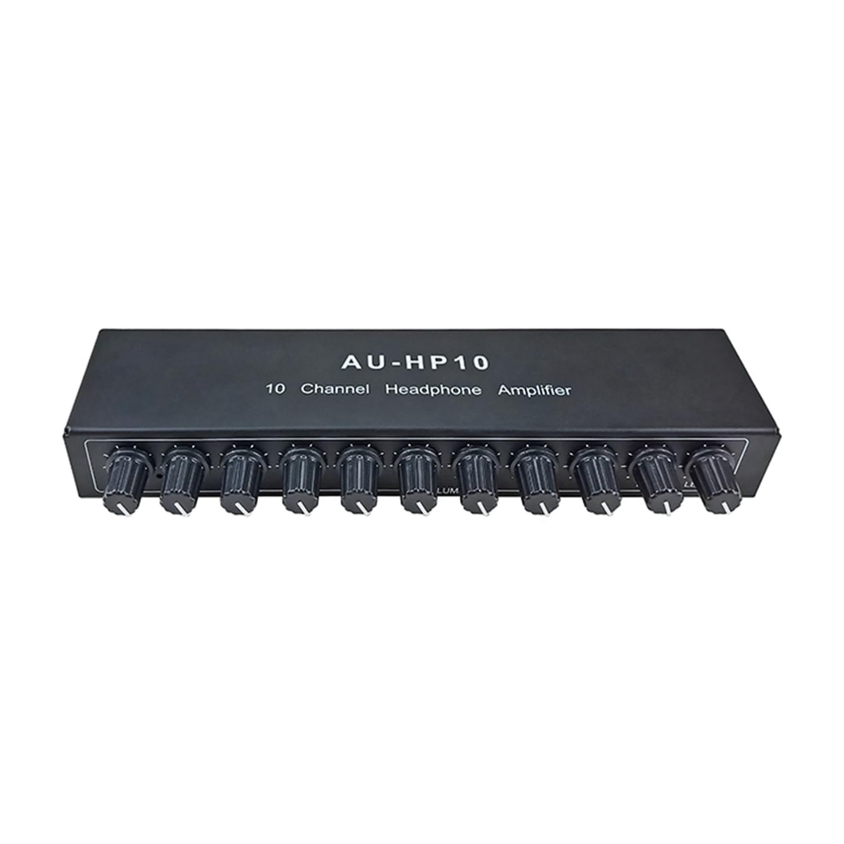 2 x AU-HP10 10-kanałowe słuchawki stereo, 1 wejście, 10 wyjść, wstępny wzmacniacz niezależne sterowanie NJM4556A DC12-24 V