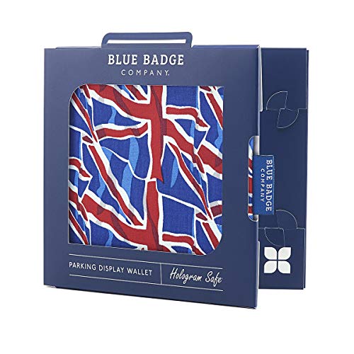 Blue Badge Company FLG-UKCT-6136 - Funda para tarjetas de aparcamiento para discapacitados, diseño de bandera británica