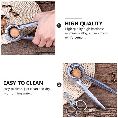 FAVOMOTO 2Pcs Ferramenta para Abridor de Alicate de Nogueira Alicate de Sementes de Melão Tesoura Al
