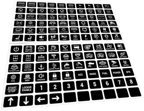Amazon.com: Rdxcv 120 PCS Car Switch Panel Sticker, 6/8/12 Gang Auto ...