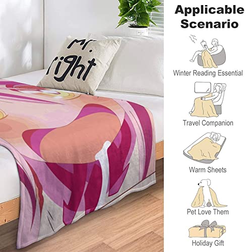 Plaid pour canapé polaire flanelle animée couverture douce lit