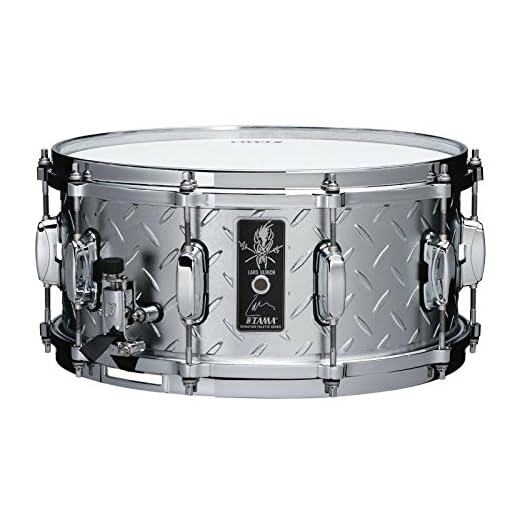Tama Lars Ulrich Signature Snare Drum - 6.5 x 14-inch - Diamond-plated Steel