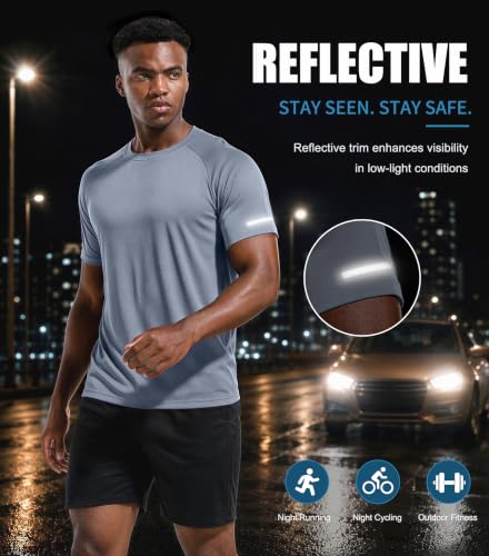 Image of Boyzn 1 or 3 Pack Men's Workout Running Shirts, Dry Fit Moisture Wicking T-Shirts, Sports Gym Athletic Short Sleeve Shirts