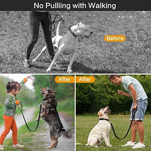 Dog Prong Training Collar, Dog Choke Pinch Collar With Nylon Cover Comfort Tips And Quick Release Snap Buckle, Dog Classic Collar And Dog Leash #TOP6