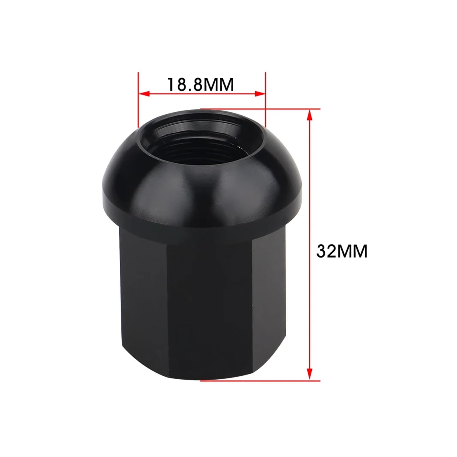 20 czarnych nakrętek kulowych/promieniowych OEM M14 * 1,5 dla 911 928 968 Zastępuje 99918200336(Multicolor)