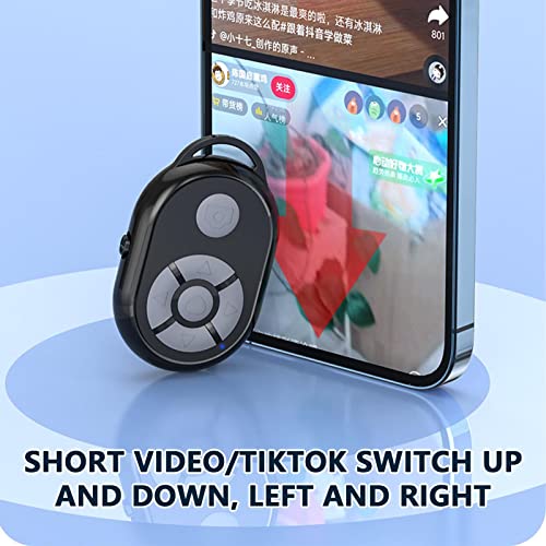 shopparadise カメラリモコン ブルートゥース スマートフォン用 Bluetoothリモコン 無線 Bluetooth スマートフォン用 自撮りシャッター ブルートゥース 自撮り 音楽の再生/停止 携帯カメラシャッター自撮りリモコン タッチスマホコントローラー