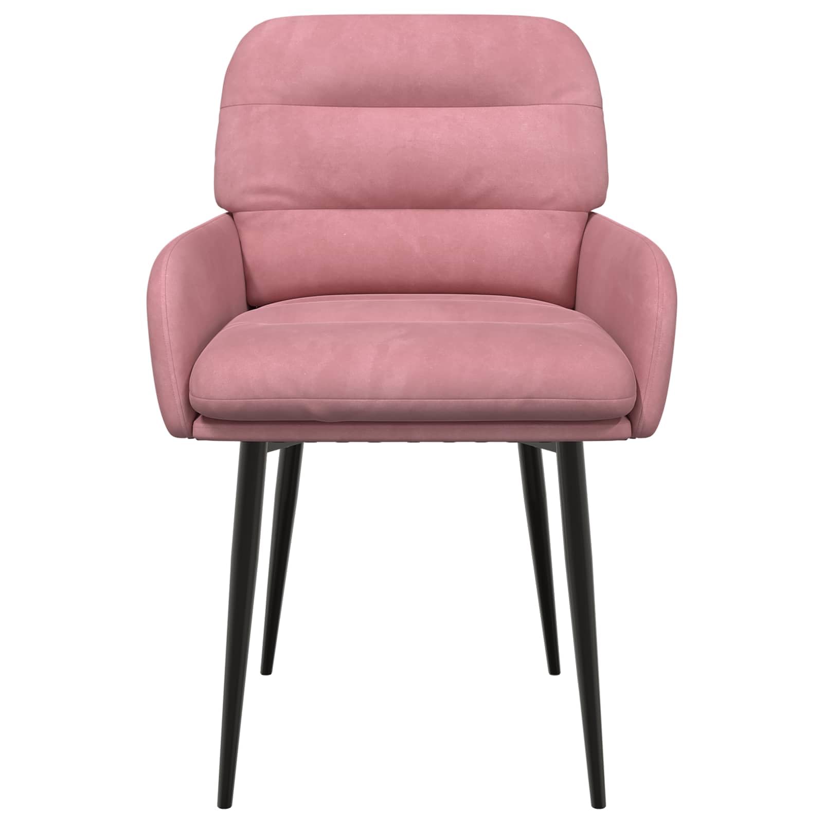 Générique Sedie Sala da Pranzo 2 Pezzi Velluto Rosa 59x59.5x90 cm