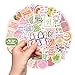 100 Inspirational Stickers Pack for Preppy Girls Women Kids Vinyl Waterproof Positive Aesthetic Stickers for Water Bottles, Laptop, Phone Pink Aesthetic Preppy Stuff, Things, Motivational Decals