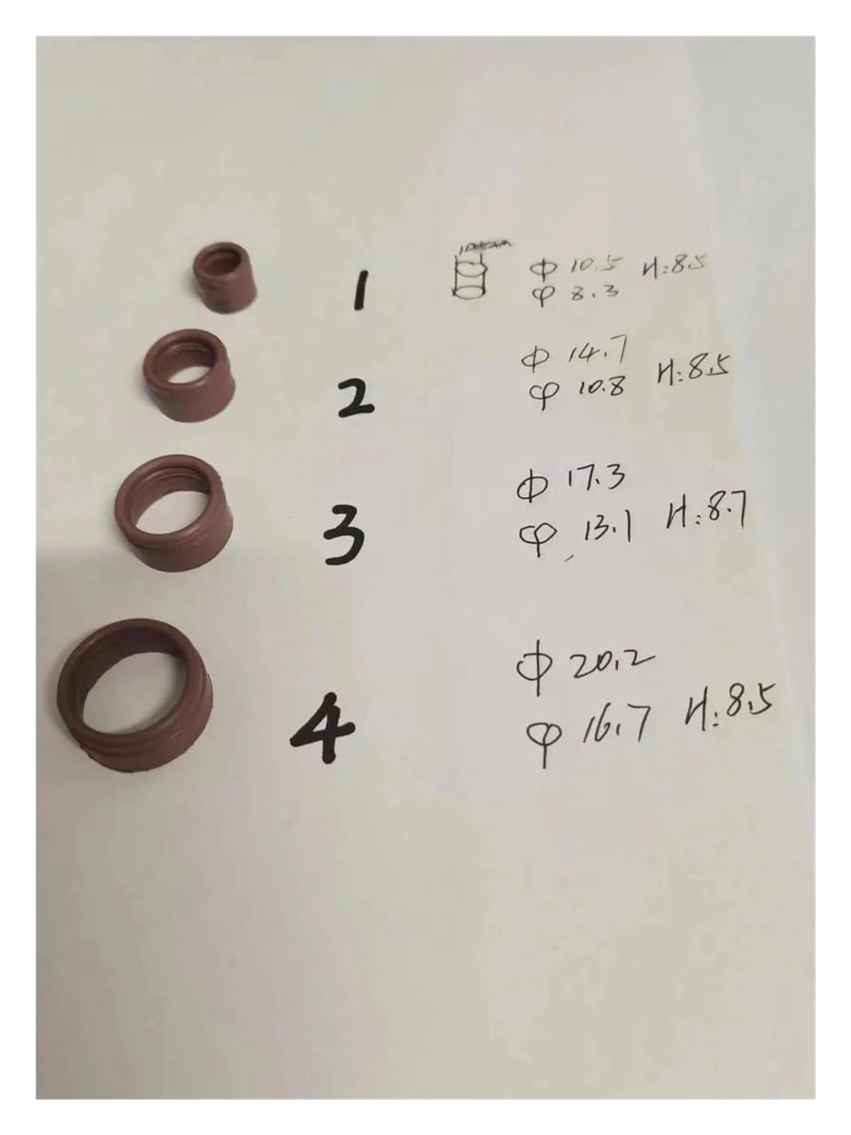Junta tórica de sellado Anillo de goma de sellado de junta de tubería de aire acondicionado,Material Confiable(16PCS)
