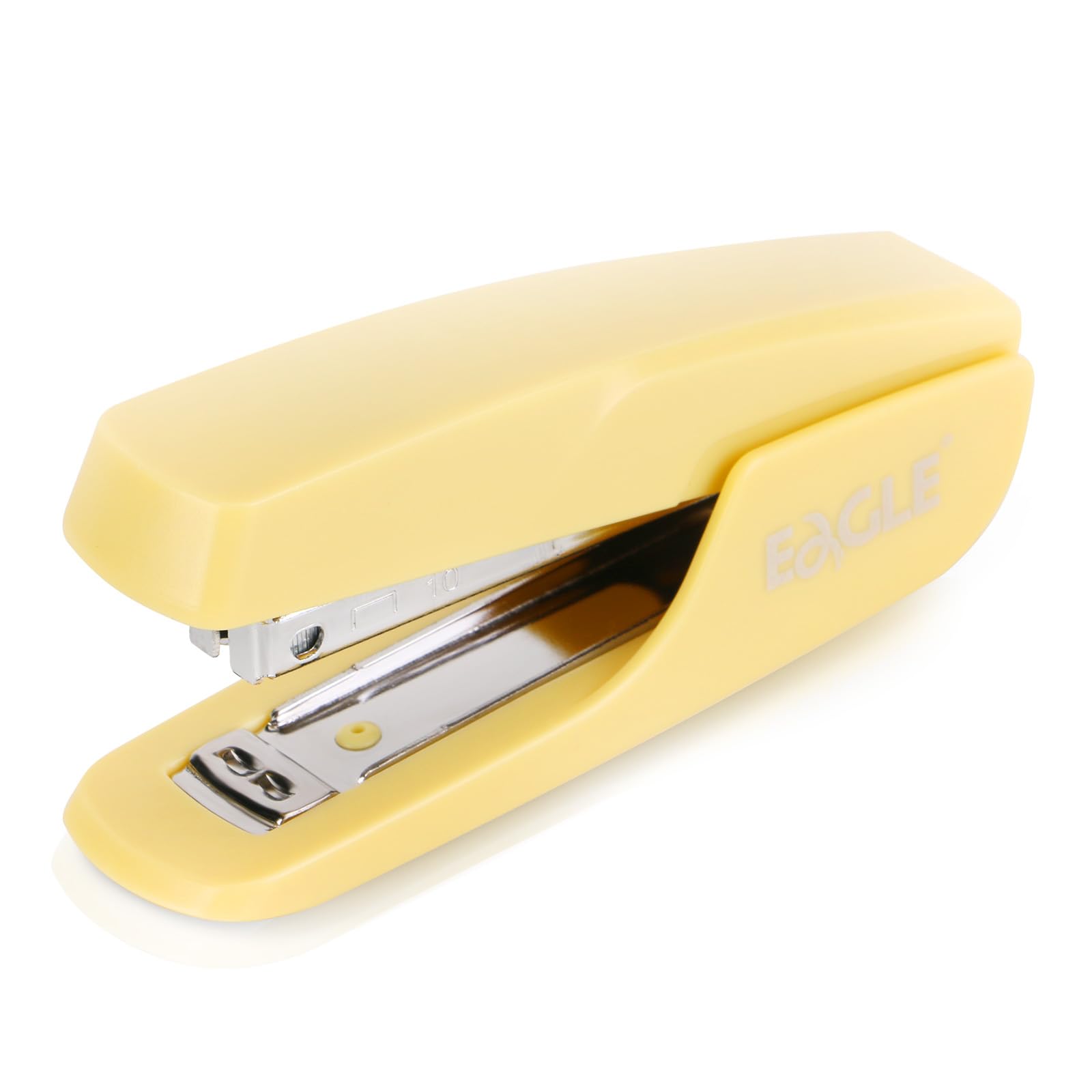 Eagle Stapler with Stapler Remover,12 Sheets Capacity,NO.10 Stapling,Yellow