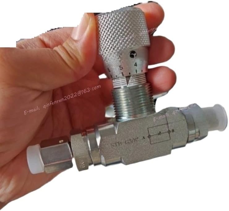 1PC Flow Control Bidirectional Hydraulic Restrictor Valve STB-G3/8 W /L08 Connector