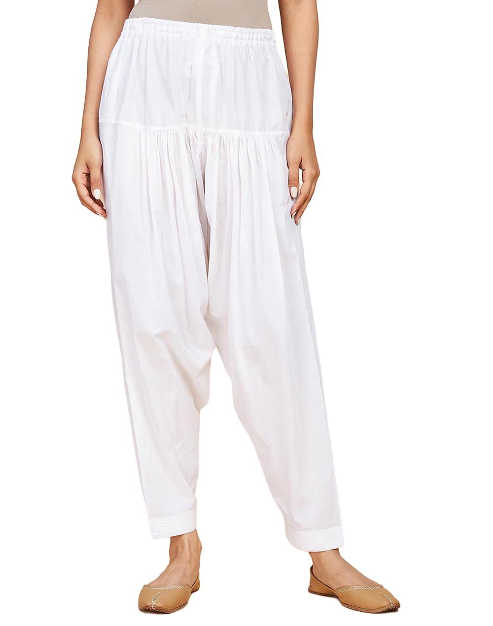 fabindia White Cotton Salwar-picture-28