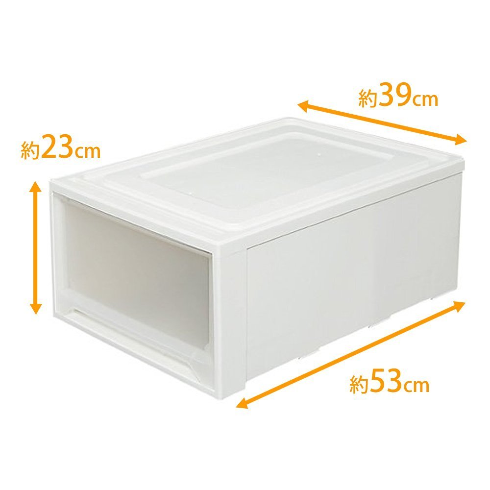 Amazon｜アイリスオーヤマ チェスト ロング 幅39×奥行53 ×高さ23cm 