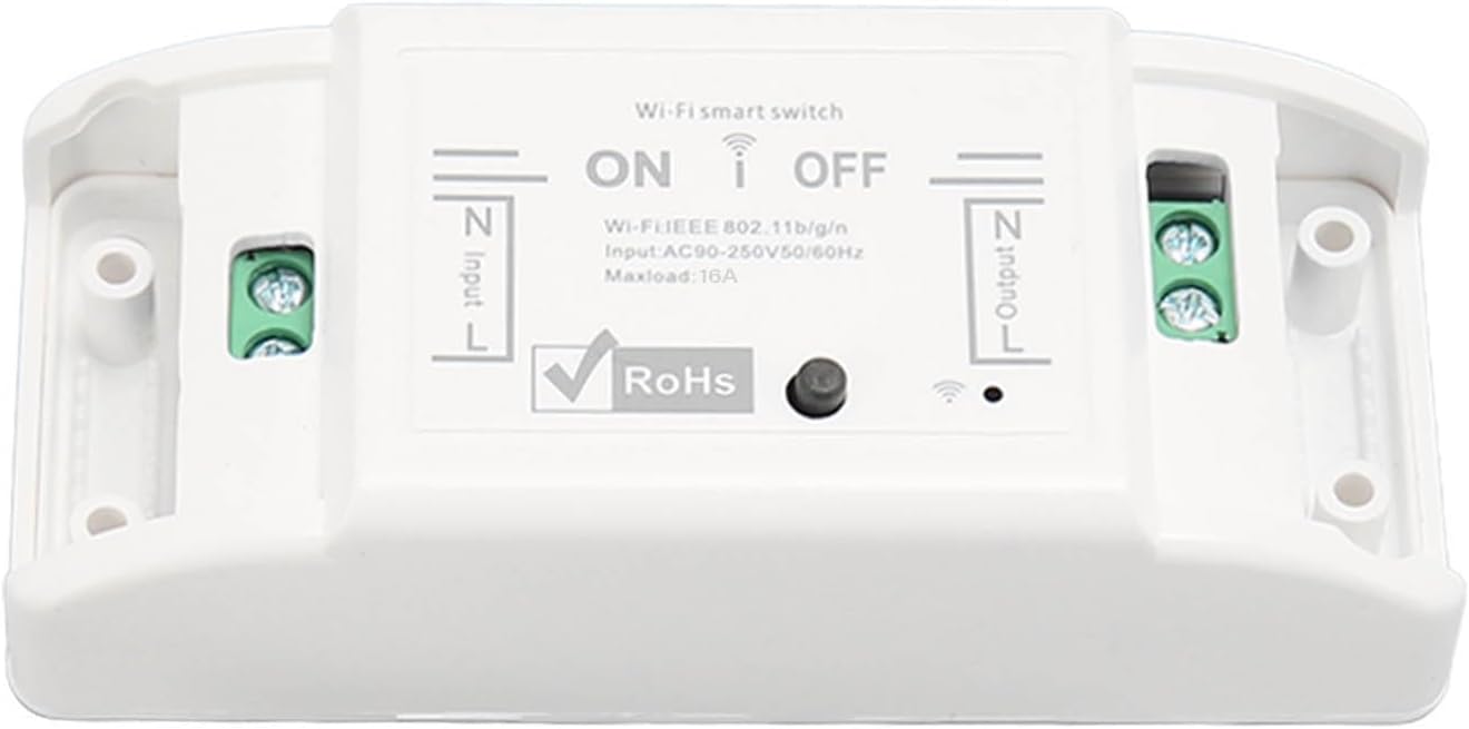 Bewinner Mini Smart Relay WiFi Switch,DIY Smart Light Switch Module Smart Life, 8 Groups Timing Tasks,V0 Rating,Wireless Light Remote Control Module for Tuya APP for ZigBe