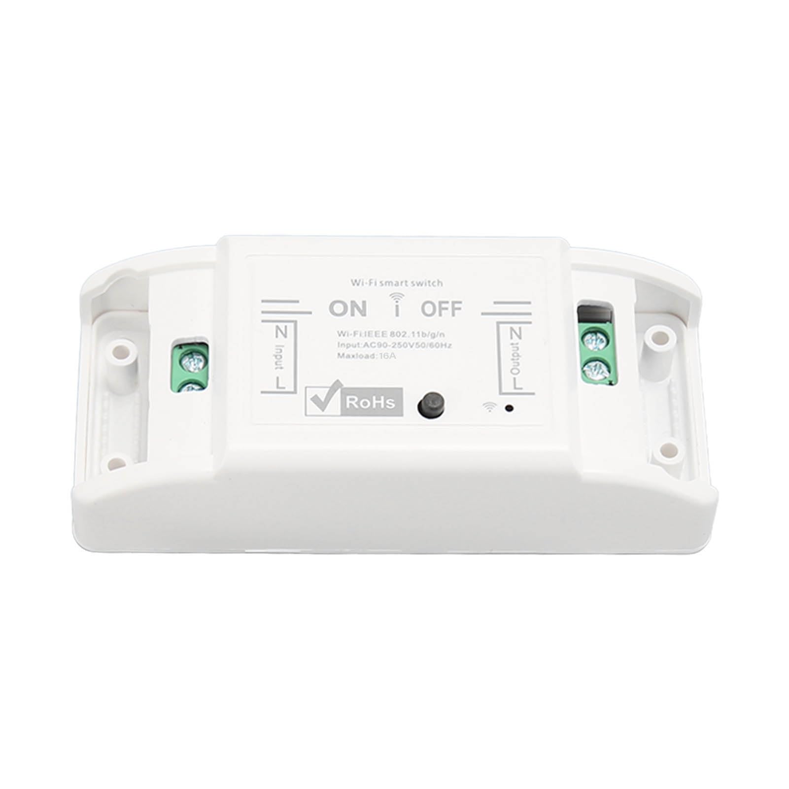 Bewinner Mini Smart Relay WiFi Switch,DIY Smart Light Switch Module Smart Life, 8 Groups Timing Tasks,V0 Rating,Wireless Light Remote Control Module for Tuya APP for ZigBe