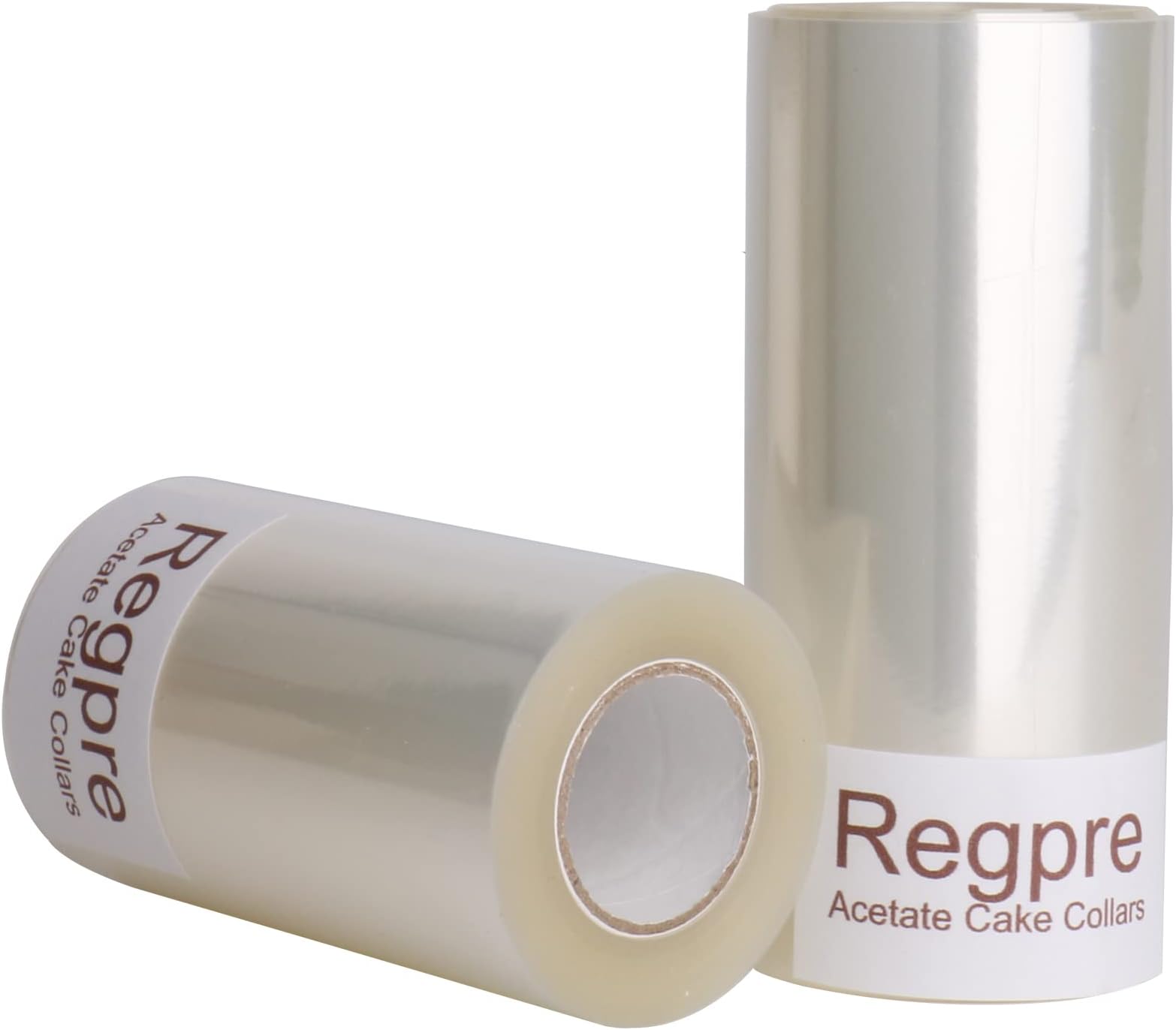 Acetate Cake Collars, 3 and 4 Inch x 32.8ft Rolls Set, 125 Micron Thick Clear Acetate Sheets for Baking, Mousse Desserts, Food-Grade PET Film for Baker Decorating