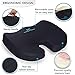 Ergonomic Seat Cushion for Office Chair, Coccyx Cushion for Tailbone Pain - Office Chair Cushion for Butt, Memory Foam Seat Cushion - Sciatica Pillow for Sitting, Seat Cushions for Pressure Relief