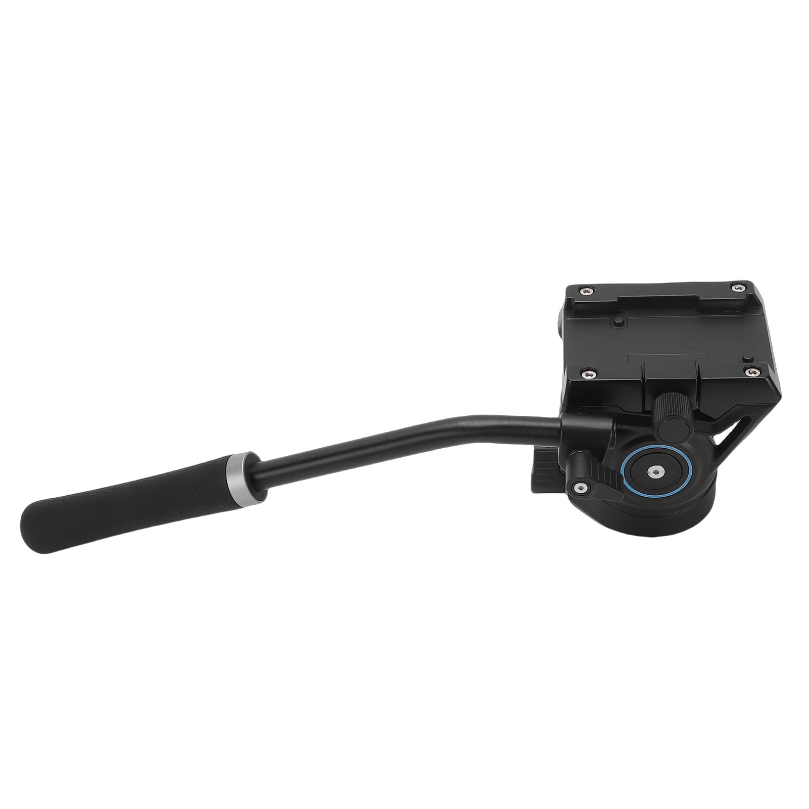 ASHATA Treppiede per Videocamera Testa con Trascinamento per Videocamere DSLR, Treppiede in Alluminio Resistente con Testa Panoramica, Ideale per la Fotografia di Vlogging