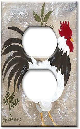 Outlet Cover Wall Plate - Jennifers Rooster