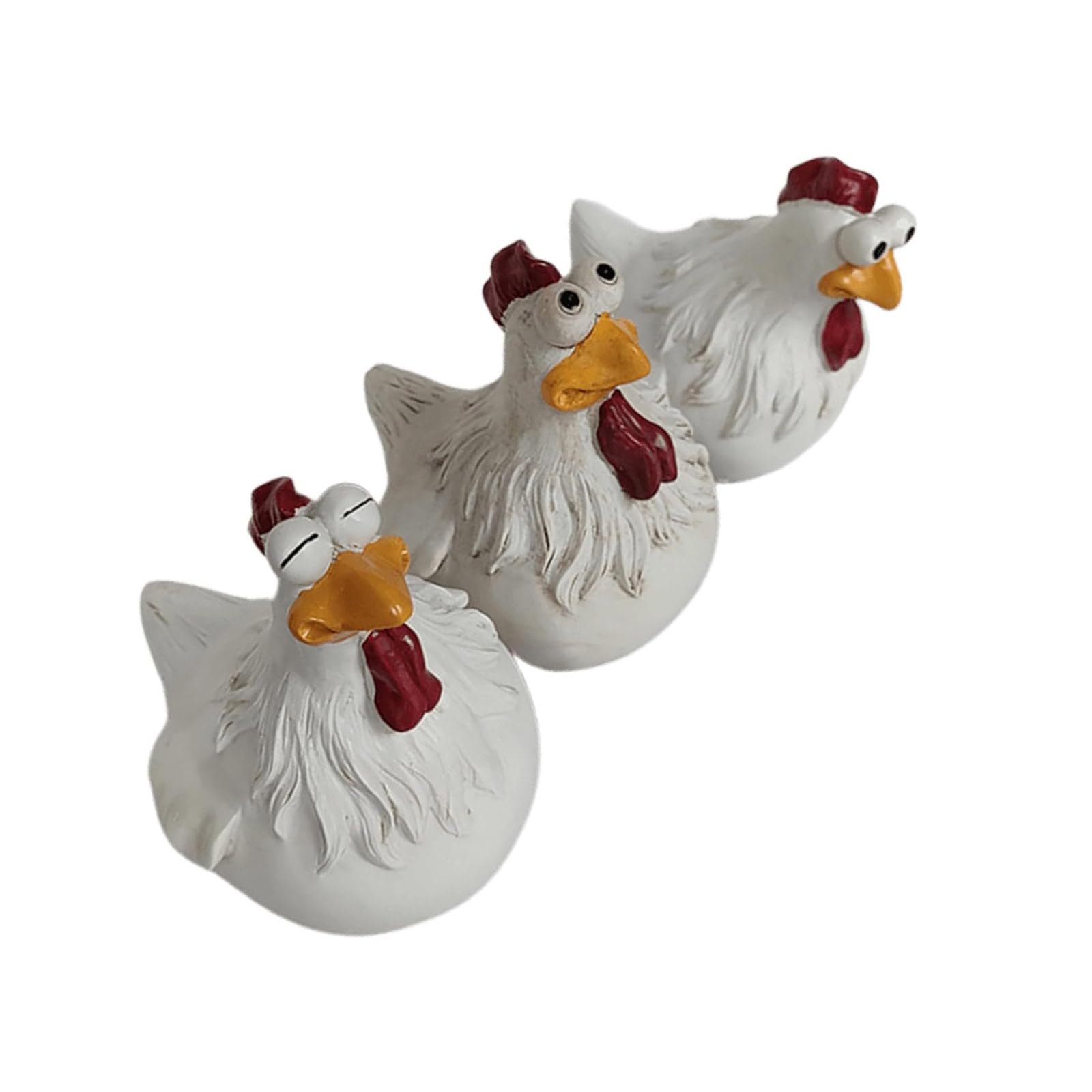 Snorvixre Handcrafted Baby Chick Sculptures Weather Resistant Garden Resins Art Safe for Kids Pet Indoor Outdoor Decoration Resins Decoration
