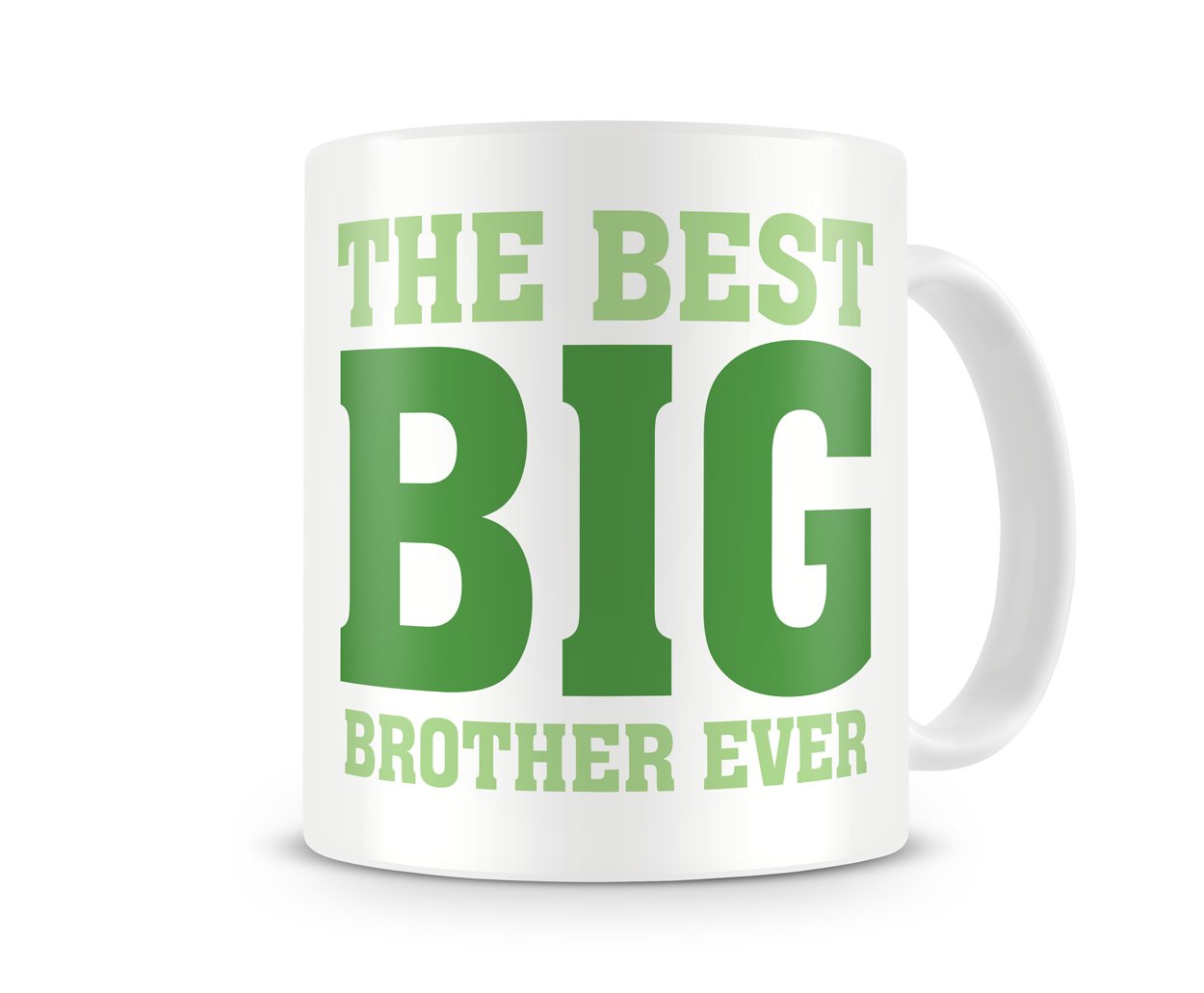 Givagift Green Best Big Brother Ever - Funny Gift Mug - Novelty Humour Cheeky Joke - Brother Birthday Gift (Green)