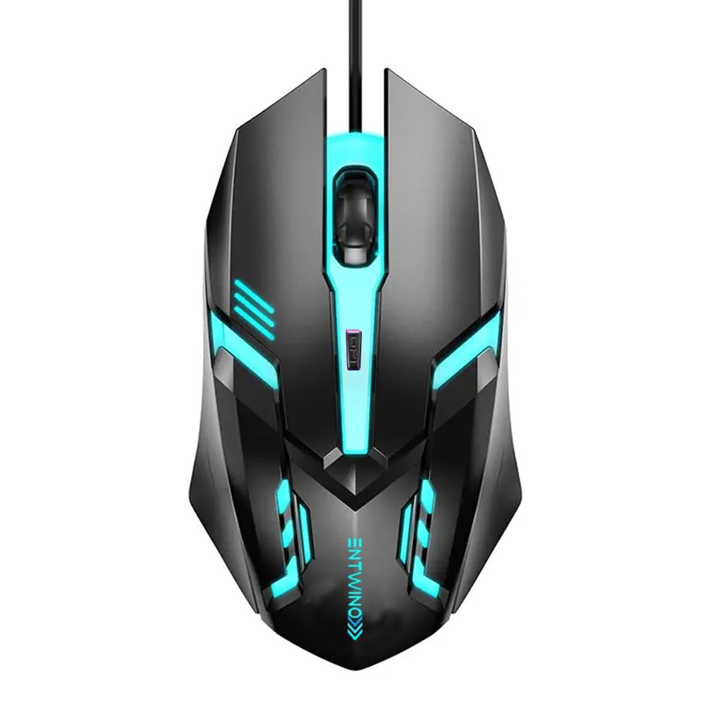 VANTOR 4D Gaming Mouse, RGB Lights, Braided Wire, DPI Button Wired Optical Gaming Mouse (USB 2.0, Black)-picture-12
