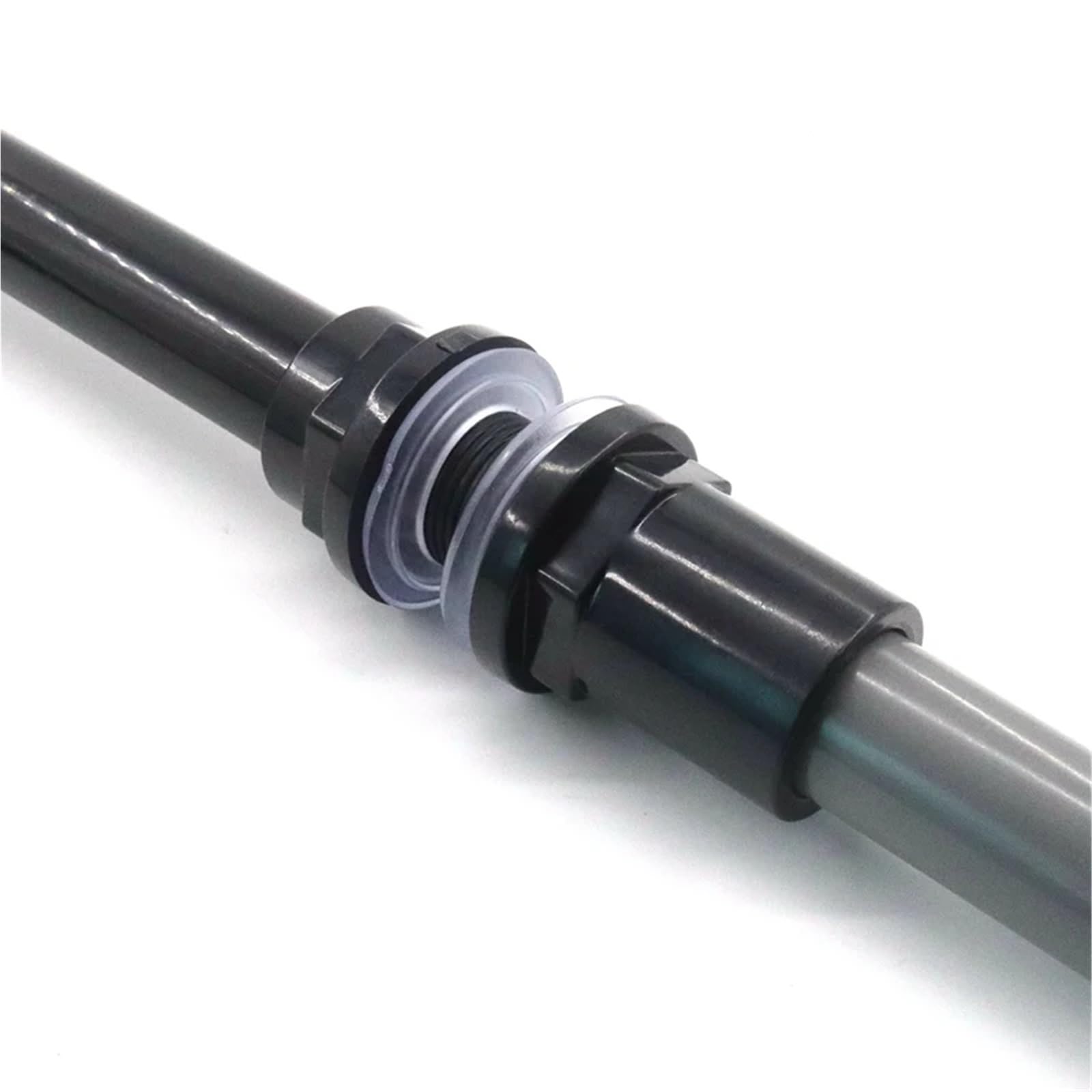 Raccord de Tuyau en PVC, Lot de 2 raccords de Tuyau de Drainage en PVC Noir de 20 à 50 mm for Aquarium et Jardin.(40mm)