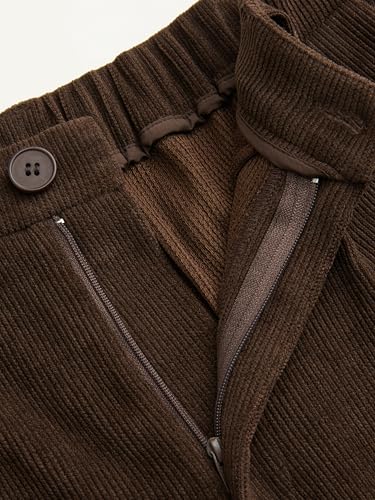 CIDER Womens Wide Leg Corduroy Pants Middle Waist Casual Stylish Trousers2