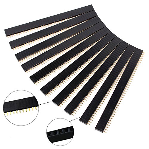 30 Stücke 2.54mm 40 Pin Header Männlich und Weiblich Stiftleiste PCB Löten Buchsenleiste Lötpins Lochrasterplatine für Arduino Prototyp Shield