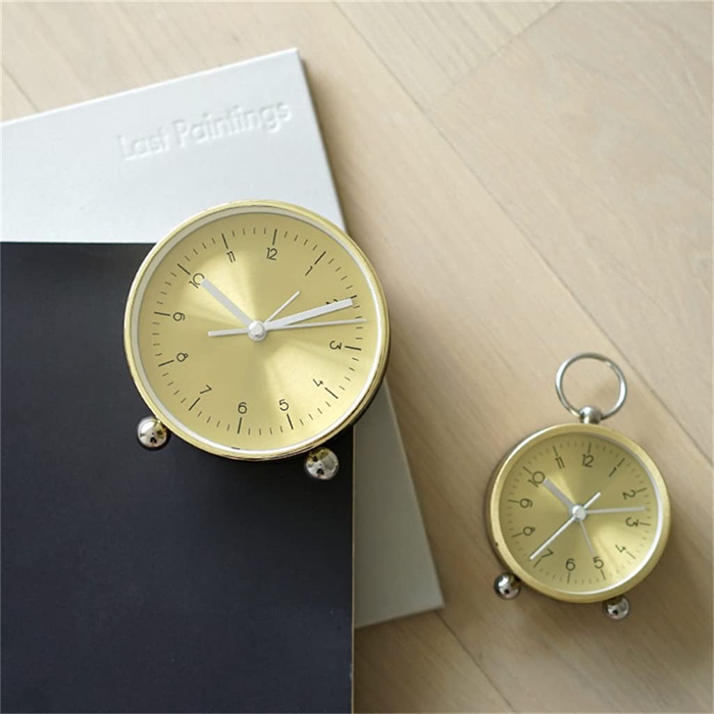 Reloj Despertador Creativo nórdico para niños, Estudiantes, Dormitorio, mesita de Noche, Reloj Oficina, Escritorio, silencioso, decoración para el hogar y la Sala Estar(1-Pack)