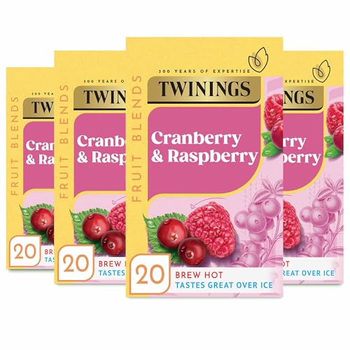Twinings Raspberry & Cranberry Fruit Infusion Tea - 80 Biodegradable Bags