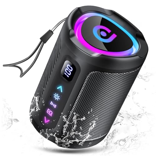 aowoka Bluetooth Speaker, 2026 Portable Wireless Speakers with Led Light, Bluetooth 5.4, 15H...