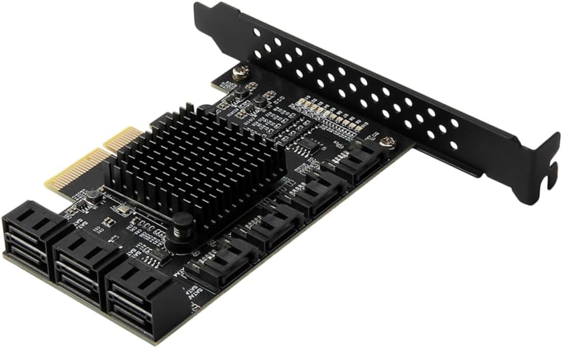 Uonlytech Port Pci-e to Expansion Card for Desktop High-Speed Data Transfer Supports Multiple Drives Easy Installation with Bracket and Baffle Removal