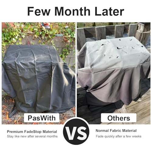 Image of PasWith Griddle Cover for Blackstone 22 inch with Hood & Stand[Upgraded-Encrypted 900D Fabric] Waterproof UV & Fade Resistant Griddle Cover for Blackstone 17 and 22 inch Grill with Straps & Air Vents