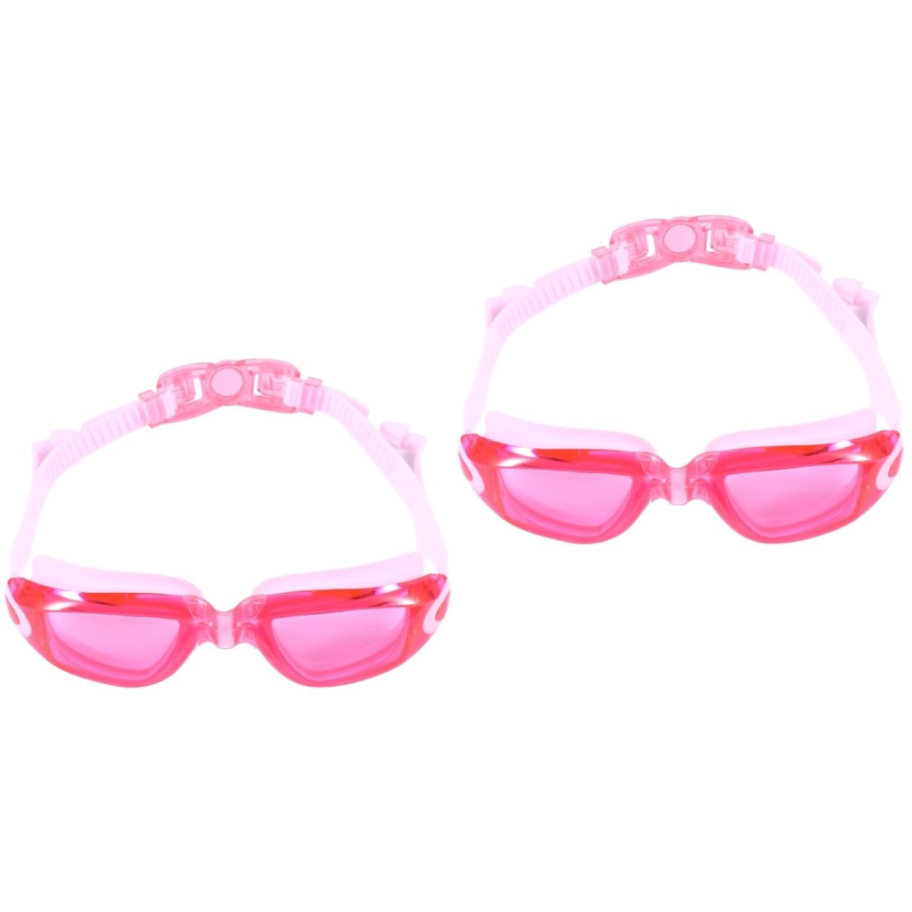 WOONEKY 2 Pz occhiali da nuoto impermeabili occhialini da nuoto antiappannamento occhiali da piscina nuotata nuoto morbido occhiali protettivi occhiali da nuoto antiappannamento rosso