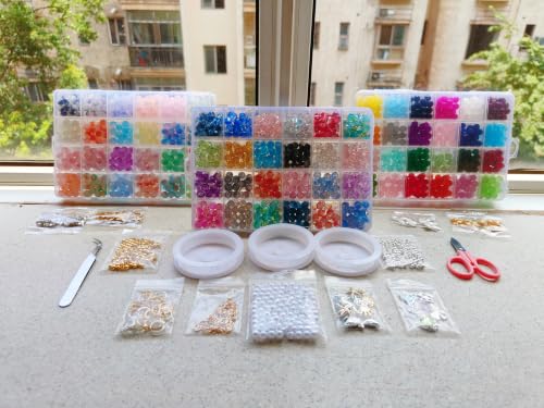  8mm Glass Beads for Jewelry Making, 1,800+pcs  - image 7