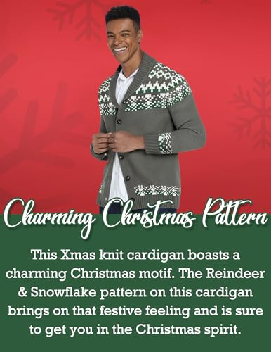 Cardigan de Noël moche homme pour oublier les pulls qui grattent