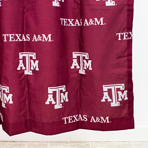 Image of College Covers Everything Comfy Texas A&M Aggies Bright and Colorful Shower Curtain Cover