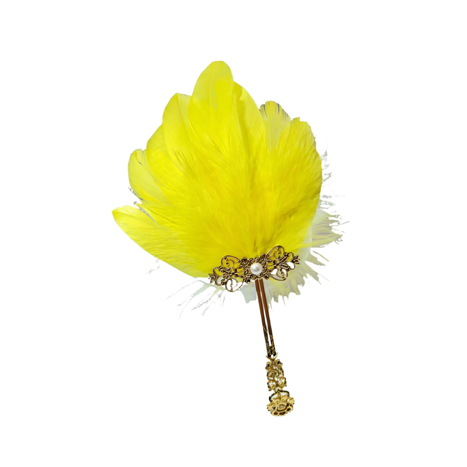Hsyzygian Feathered Small Hand Fan for Photoshoots Backdrops Wedding Ceremonies and Dance Recitals Accessories Gift Feathered Fan