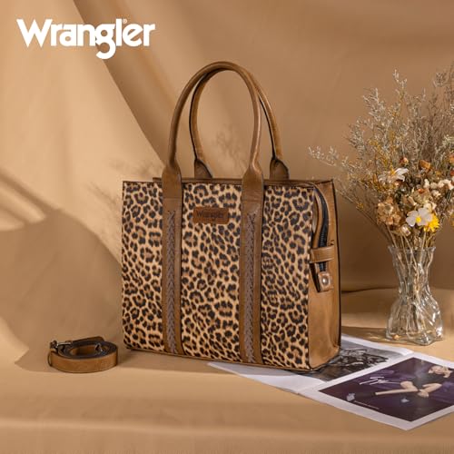Image of Montana West x Wrangler Tote Bags Purses for Women Work Top-Handle Handbags with Strap