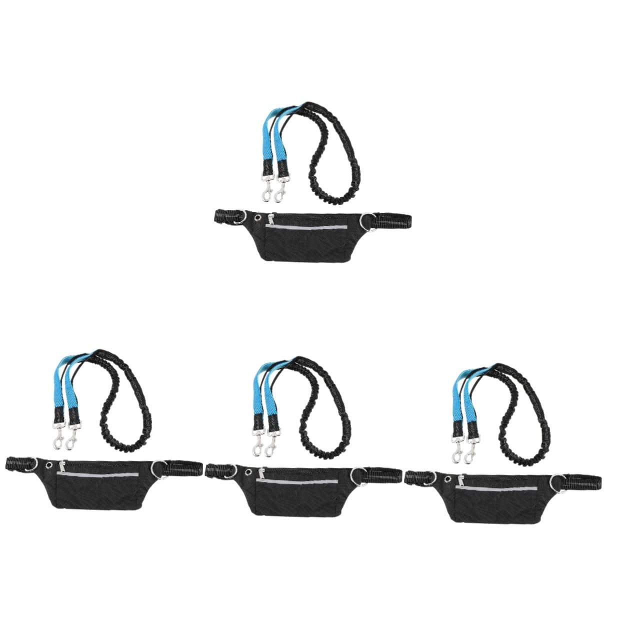 POPETPOP 4 Juegos Riñonera con Cordón Cintura Elástica Cinturones Llamativos para Mujer Correa para Mascotas Cuerda De Tracción para Perros Correa para Correr Correa De Perro Cinturón Nylon