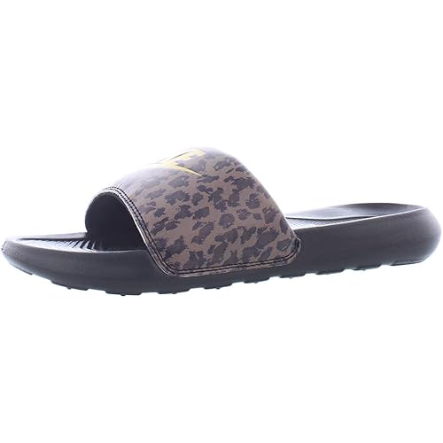 Nike Women's Tobogg, Brown Archaeo Gold Metallic, 7