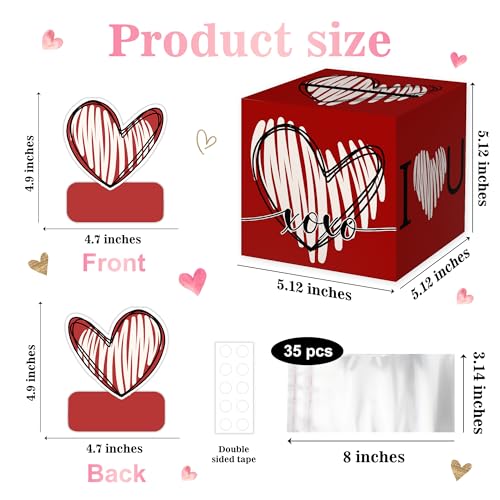 Presentes de Dia dos Namorados, caixa de dinheiro para puxar dinheiro, aniversário com cartão de cor