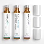 Essential Oil Set (Relax, Night, Balance), Aromatherapy Roll On Blends for Massage, Body Care & Home Use, Great Fragrance Gift for Men & Women Relaxation