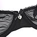 Sheer Bra and Panty Sets for Women, See Through Mesh Underwire Bras Briefs Lace Lingerie Set 2 Piece(V279TS0-38C-Black