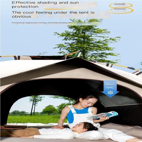 Carpa portátil automática ligera para camping de 2 personas miniatura 6