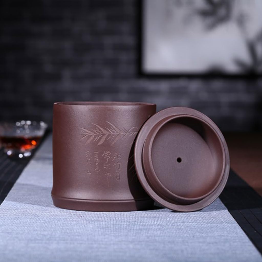 Tasse à thé Tasse à thé avec Filtre à Doublure, Tasse à Sable Violet, Grande Tasse à Eau for Infusion de thé, Service à thé de Bureau Fait à la Main, 450 ML Tasses à thé réutilisables