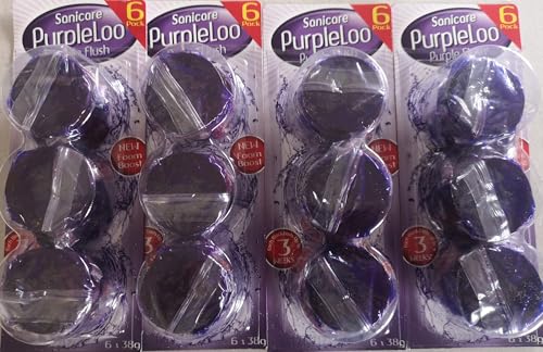 Sanicare PurpleLoo Toilet Cistern Blocks 24 Blocks 4 x 6 Pack