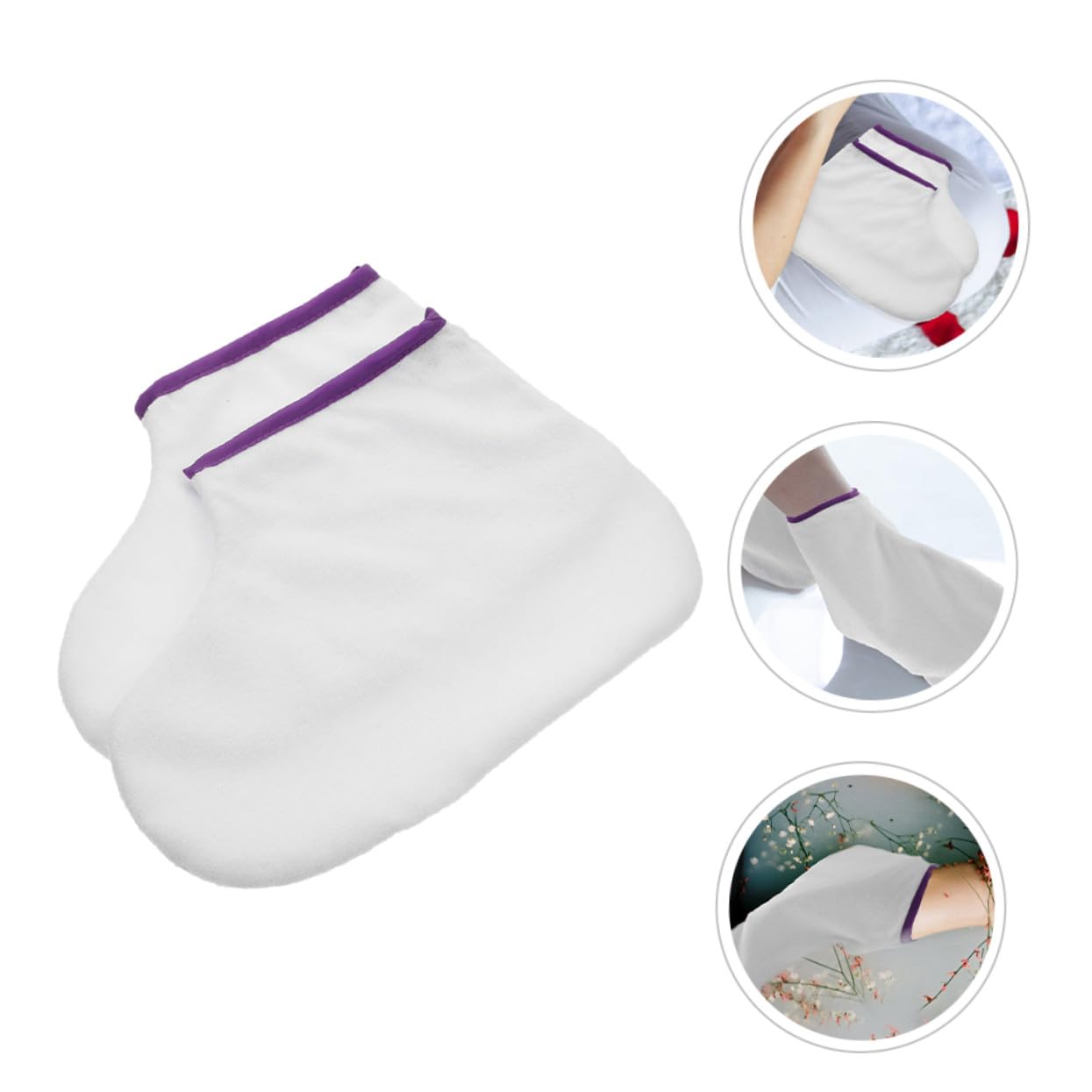 Hemobllo 1 Par de Bolsas de Tratamiento con Cera para Pies y Manos, Cubierta de Calentamiento Terapéutico de Poliéster, Cómoda y que Potencia la Retención de Calor para Cuidado en Casa