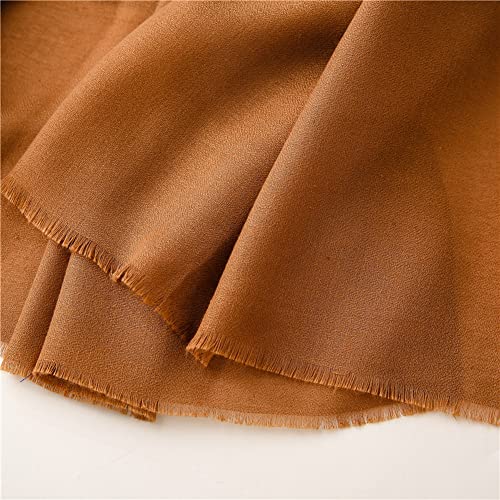 Tangjun Womens Cotton Linen Lightweight Shawls Fall Solid Wrap Winter Soft Scarf4